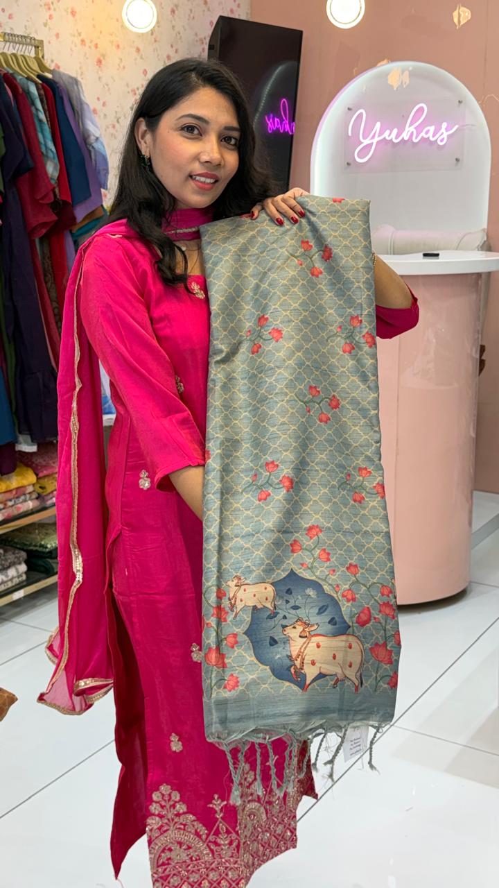 Premium Blue Saree - CNA273
