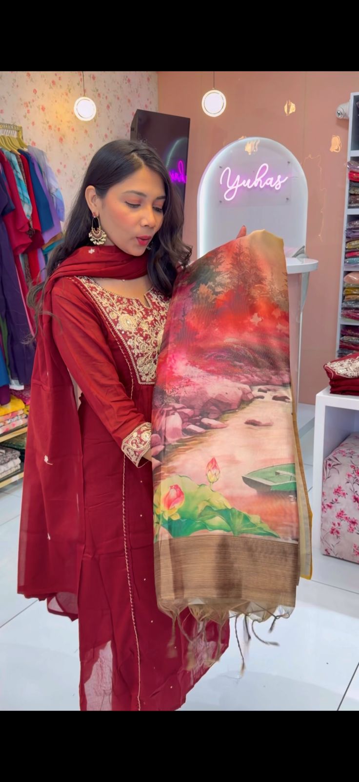 Malai silk in Rustic Orange