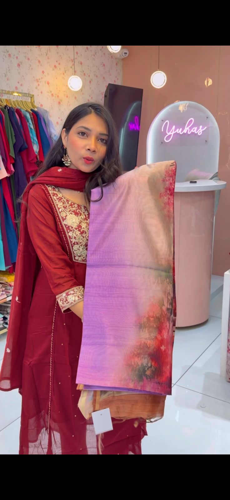 lavender mallai silk