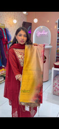 yellow malai silk