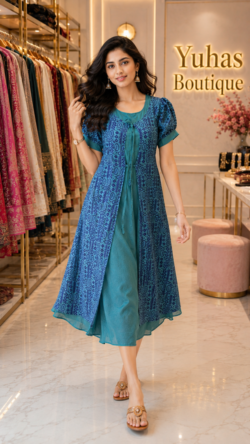 Blue overcoat maxi  - YCS488