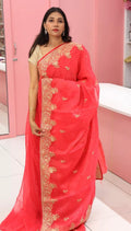Coral Designer Saree