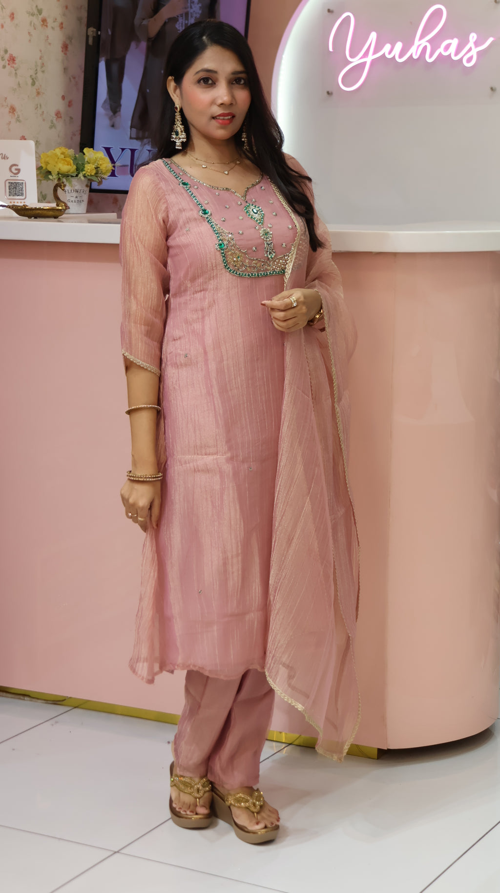 Premium Pink Salsa  Salwar- YVS716
