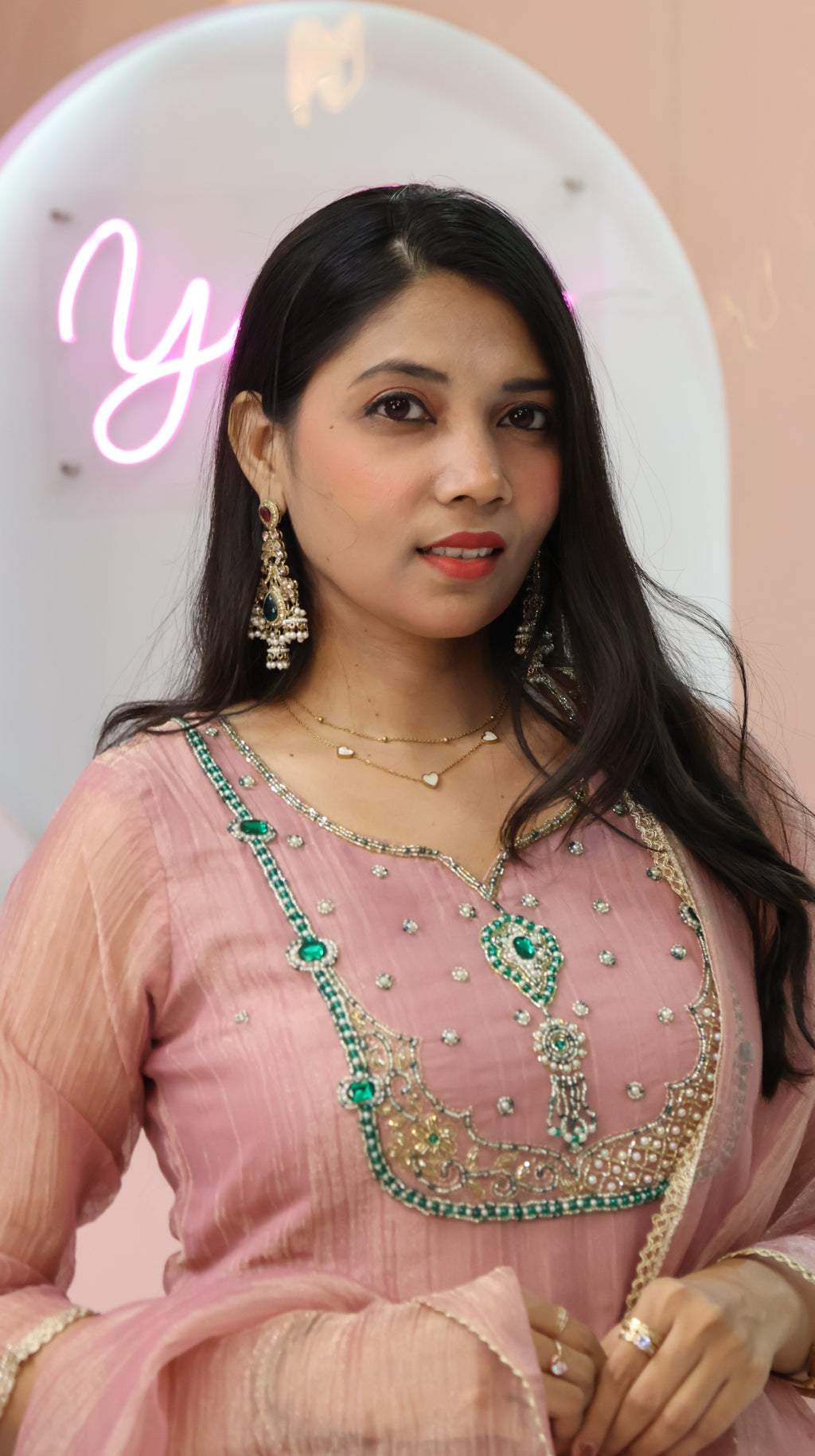 Premium Pink Salsa  Salwar- YVS716