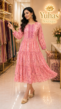 Pink 3 tier maxi -  YCS403