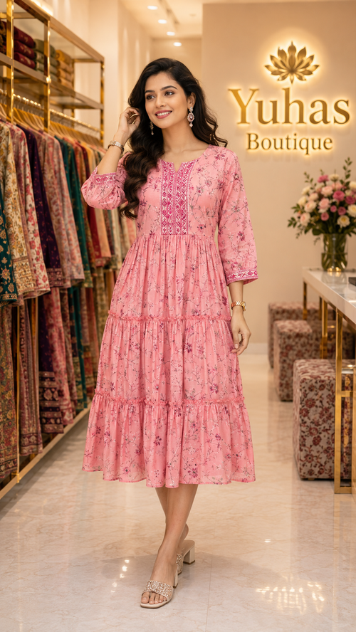 Pink 3 tier maxi -  YCS403