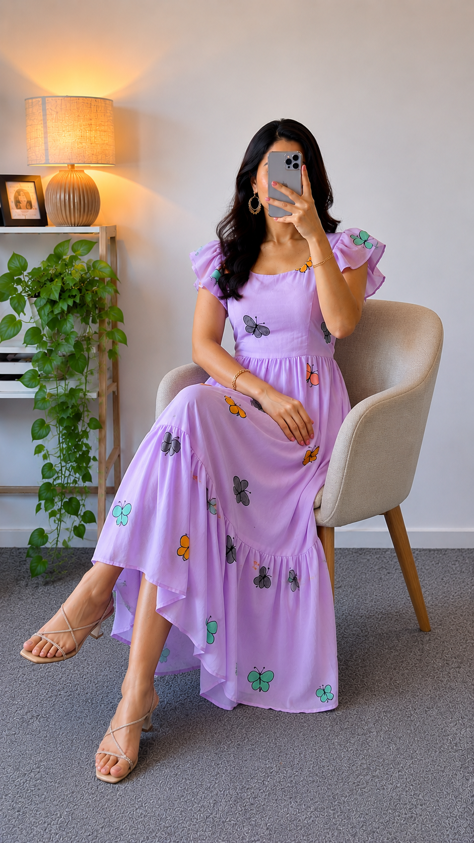 Lavender Buterfly  Maxi - YCS463