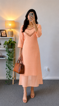 Peach Aline kurti - YCS493