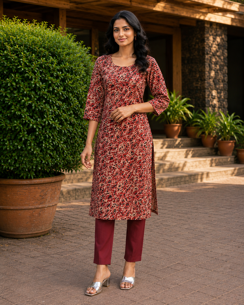 Maroon Kurti -YCS777
