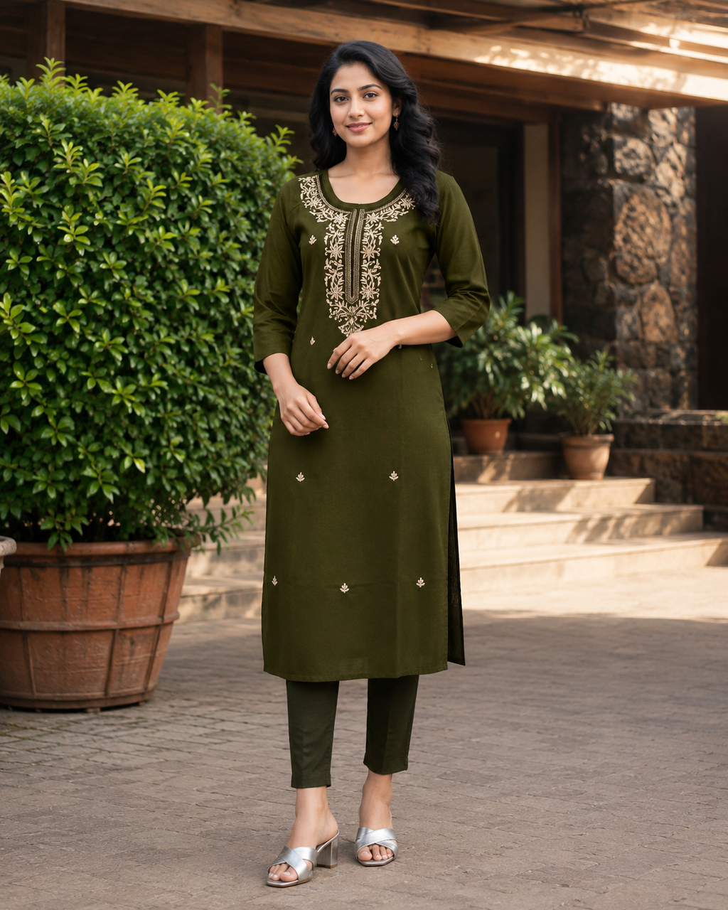 Mint Green Kurti - YCS842