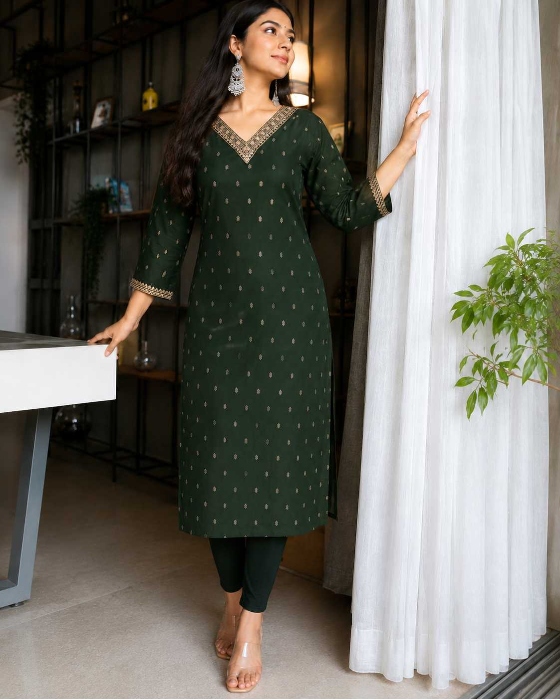 Green kurti - YCS853