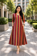 stripes pink Kurti - YFS789