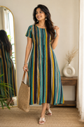 stripes blue kurti- YFS790