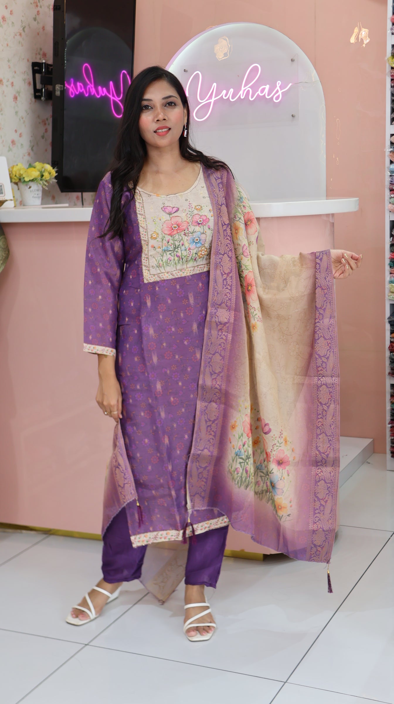 Premium Purple Salwar - YFS810