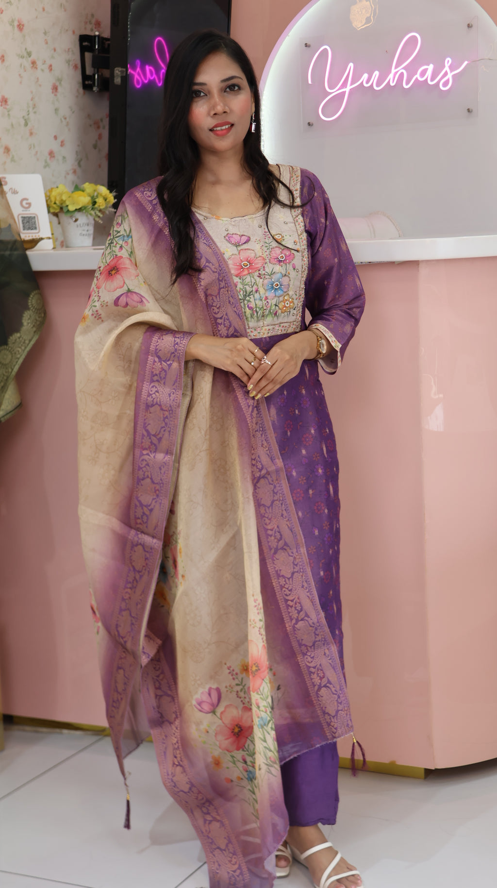 Premium Purple Salwar - YFS810