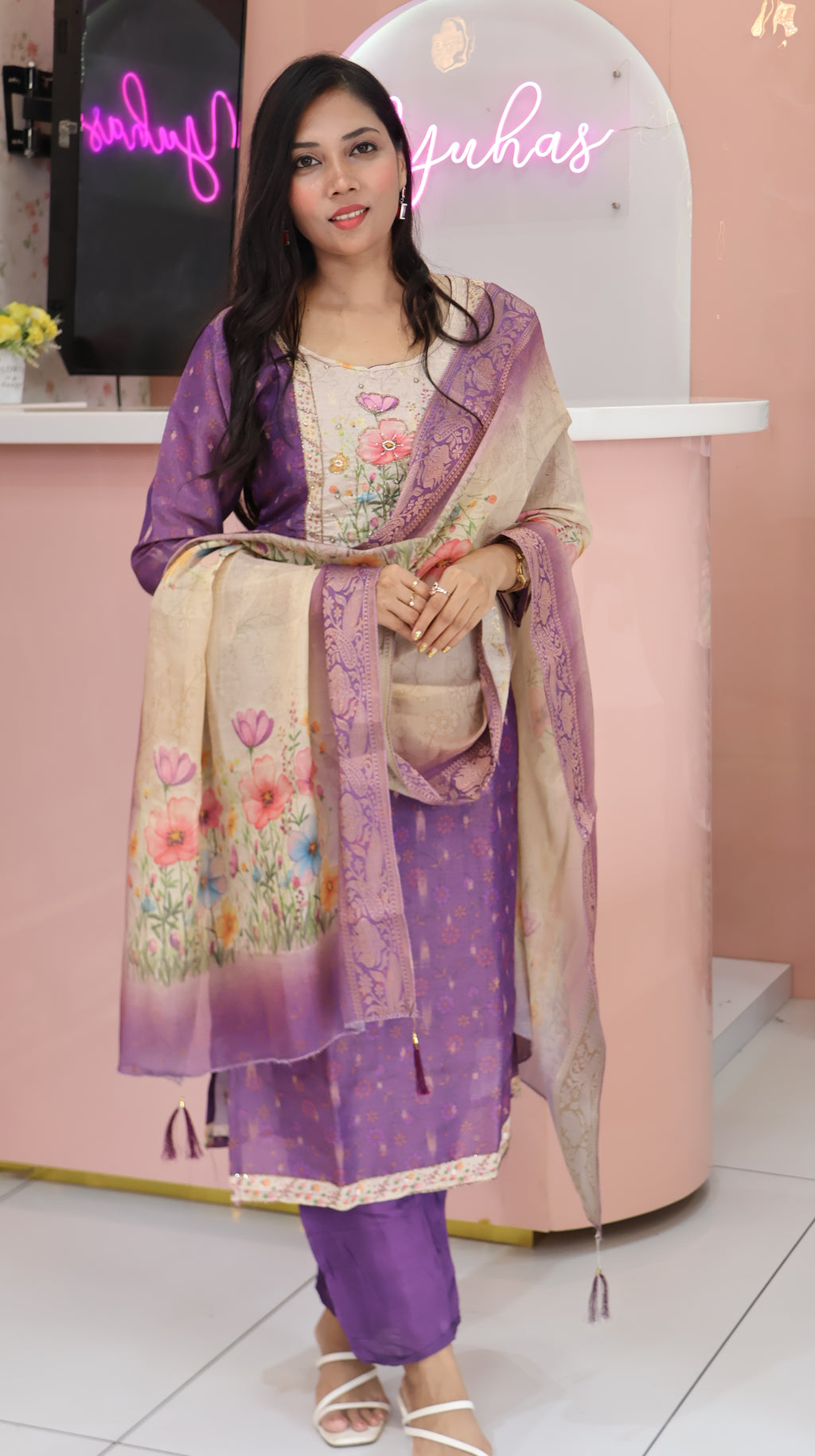 Premium Purple Salwar - YFS810