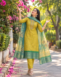 Premium Yellow Green Salwar -YFS915