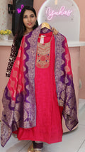 Premium Pink Anarkali Salwar - YFS918