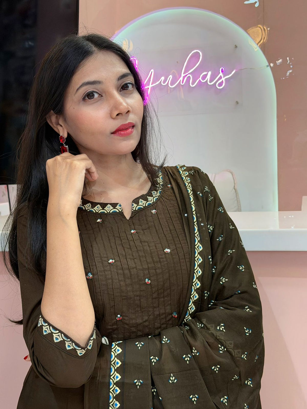 Pure Cotton Brown salwar