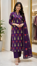 Pure Cotton in Purple salwar - YVS119