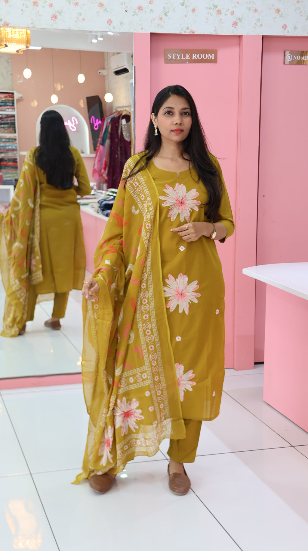 Pure Cotton In mustard Salwar - YVS138