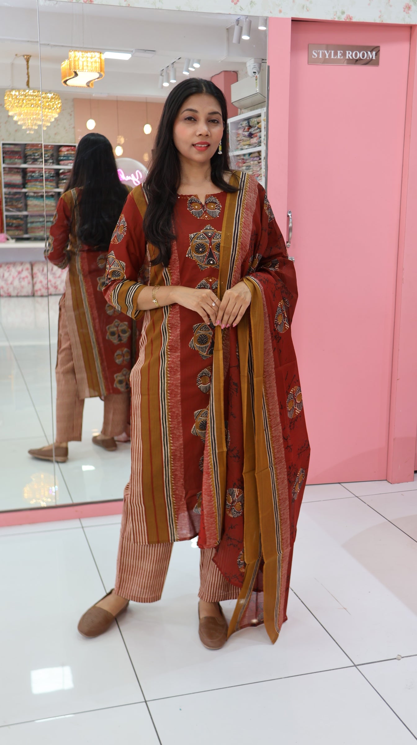 pure Cotton Mustard salwar - YVS141
