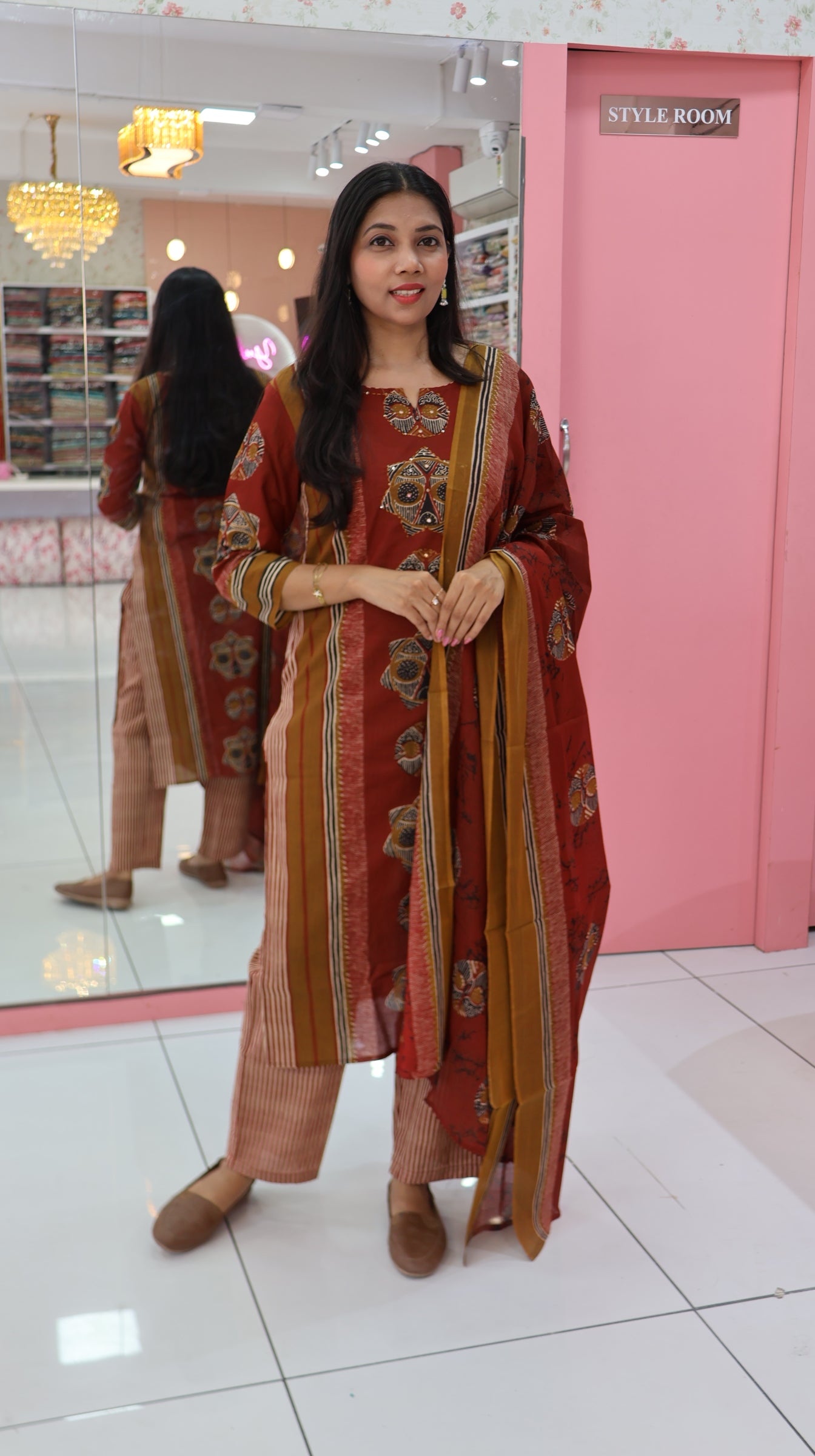 pure Cotton Mustard salwar - YVS141