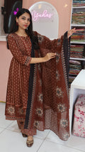 Premium Brown Anarkali salwar - YVS157