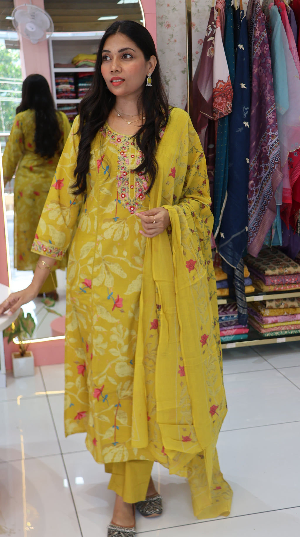 Trending Lime Yellow Salwar suit -YVS159