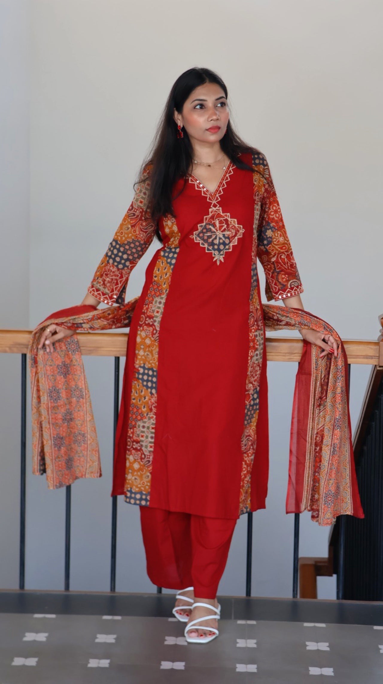 Premium Maroon Cotton Salwar - YVS170