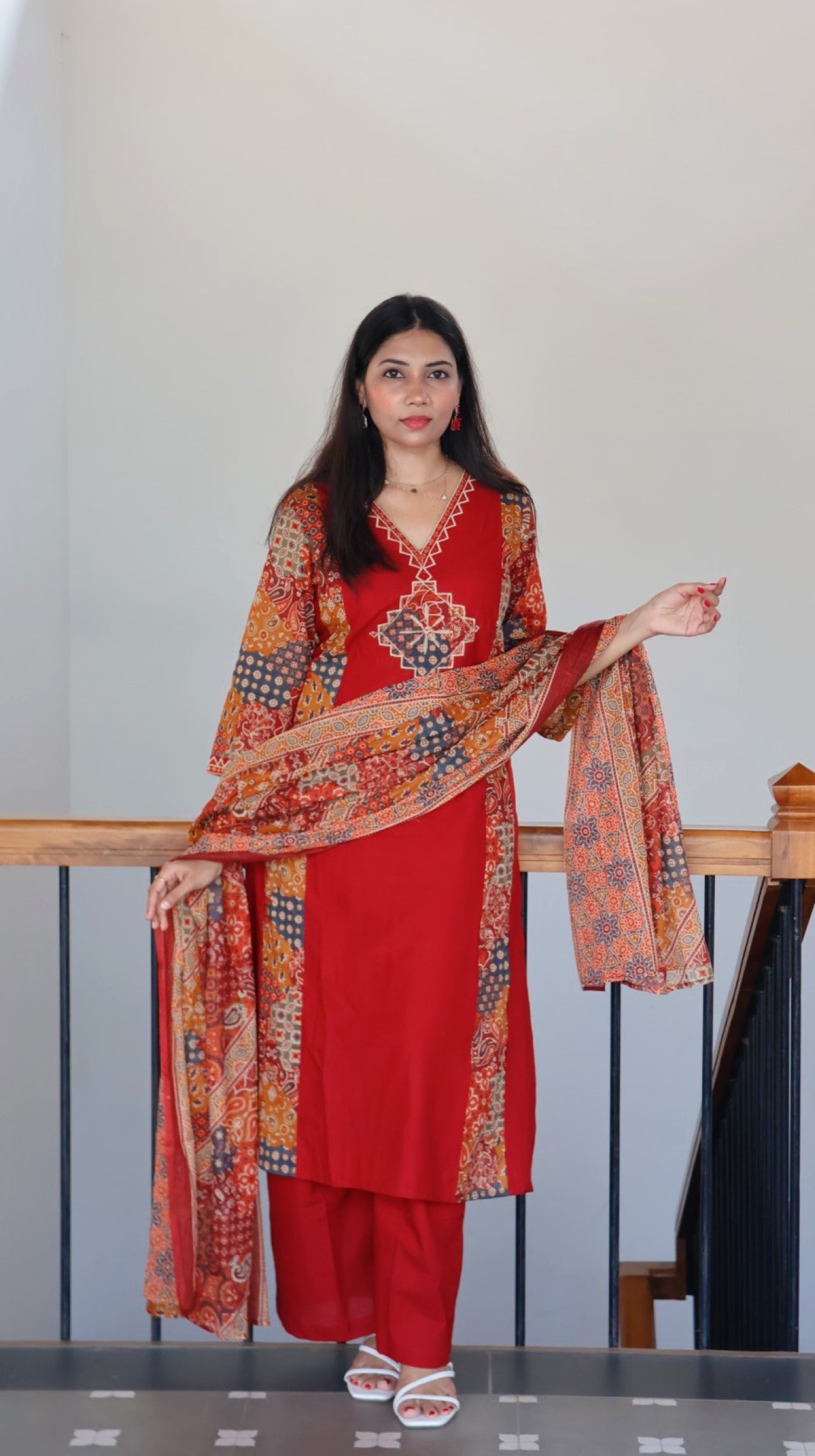 Premium Maroon Cotton Salwar - YVS170