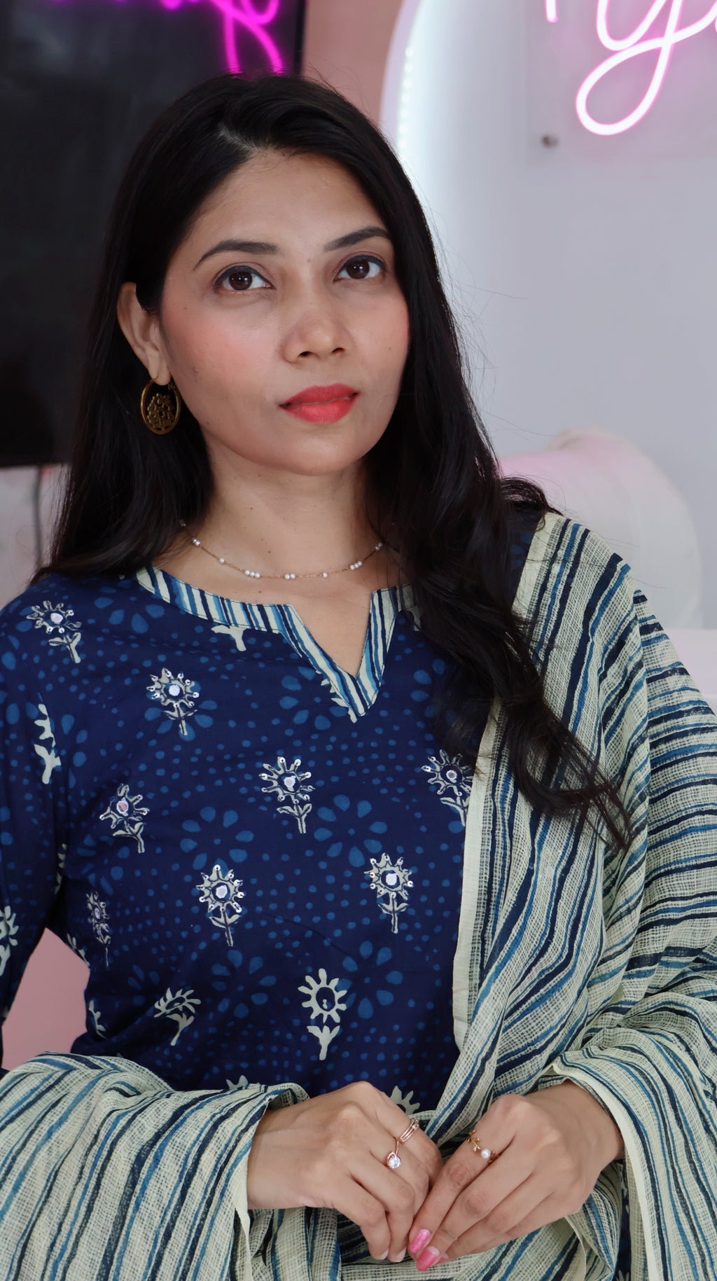 Blue Pure Cotton Salwar -YVS172