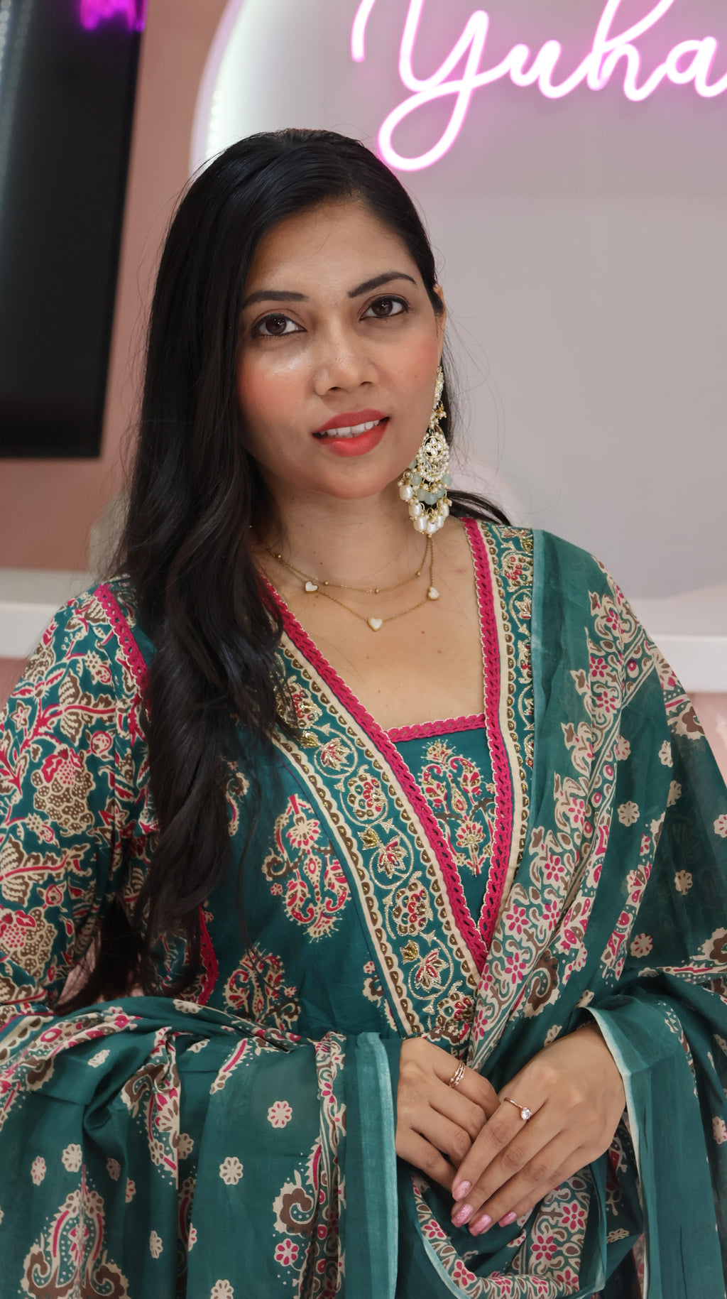 Trending Green Anarkali Suit -YVS175