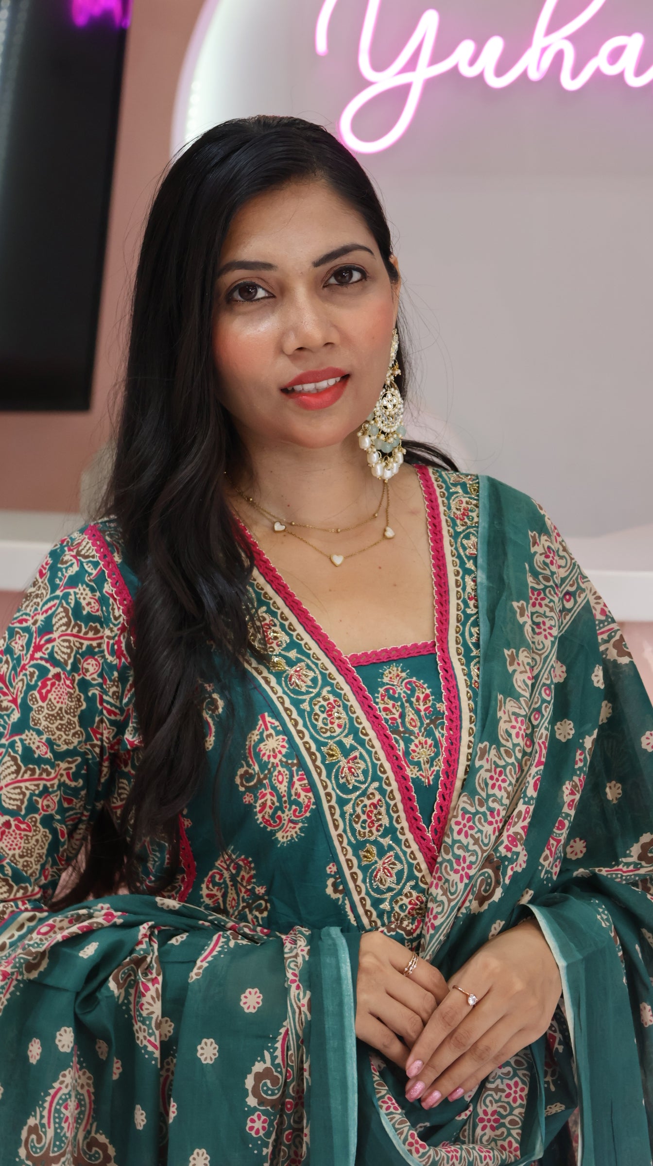 Trending Green Anarkali Suit -YVS175