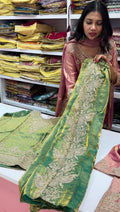 Premium heavy work Green Sharara-YVS185