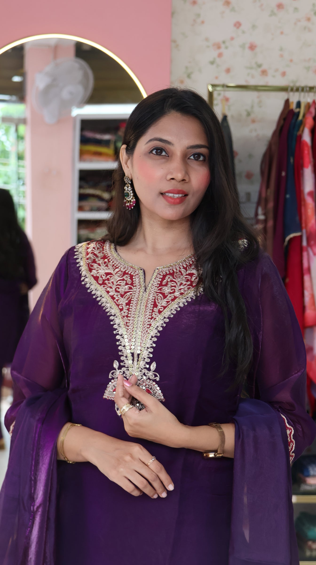 Premium Purple Sharara - YVS186