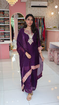 Premium Purple Sharara - YVS186