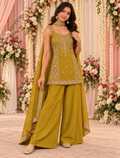 Premium Olive Green Sharara - YVS188