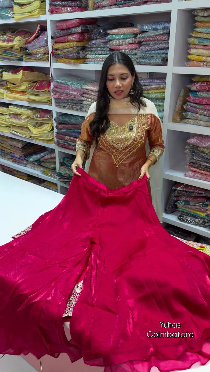 Premium Sharara Set In Pink