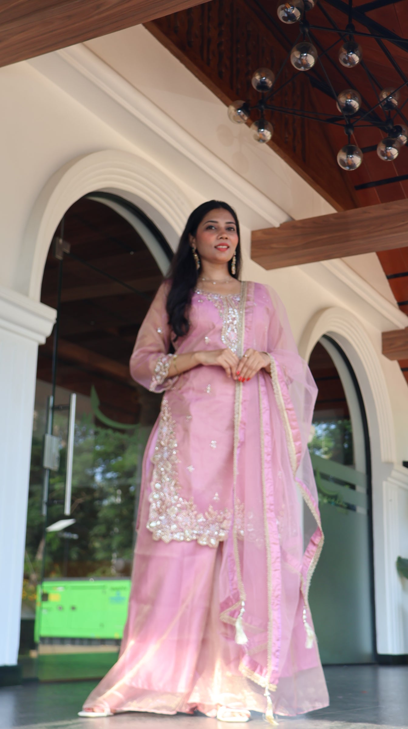 Premium Pink Sharara