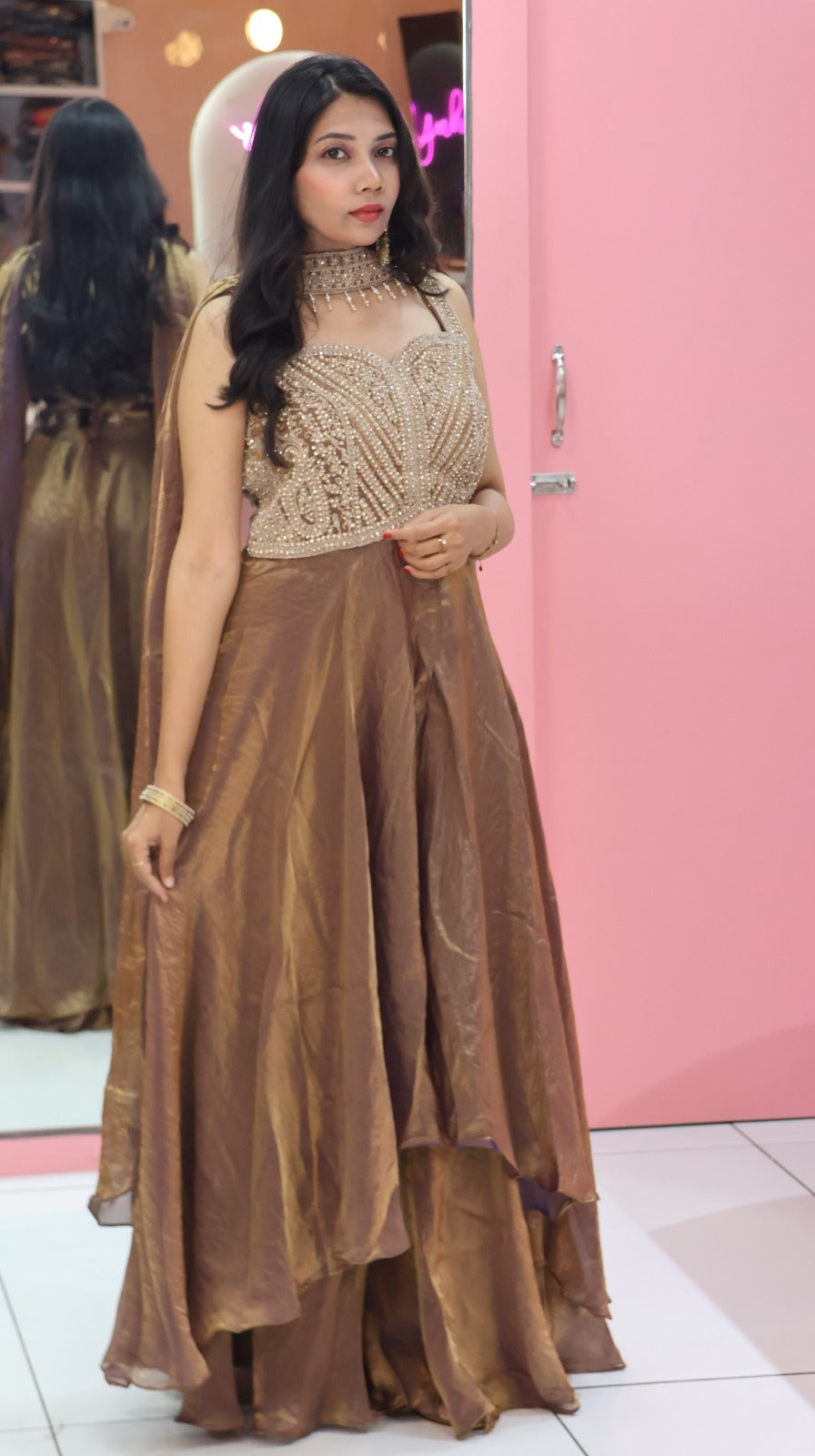 Premium Brown Long Gown