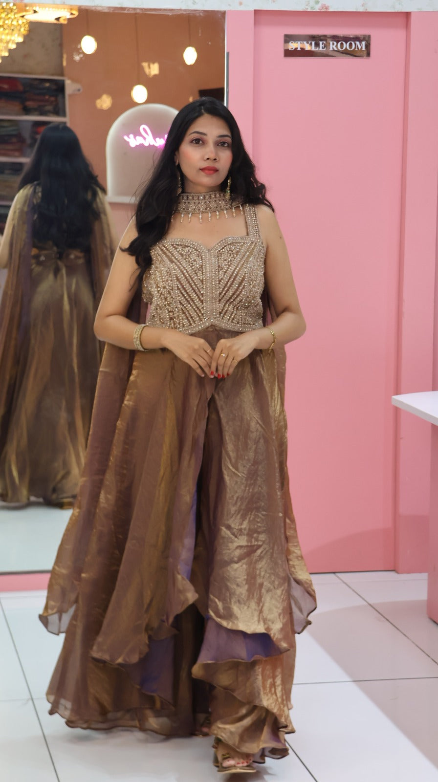 Premium Brown Long Gown