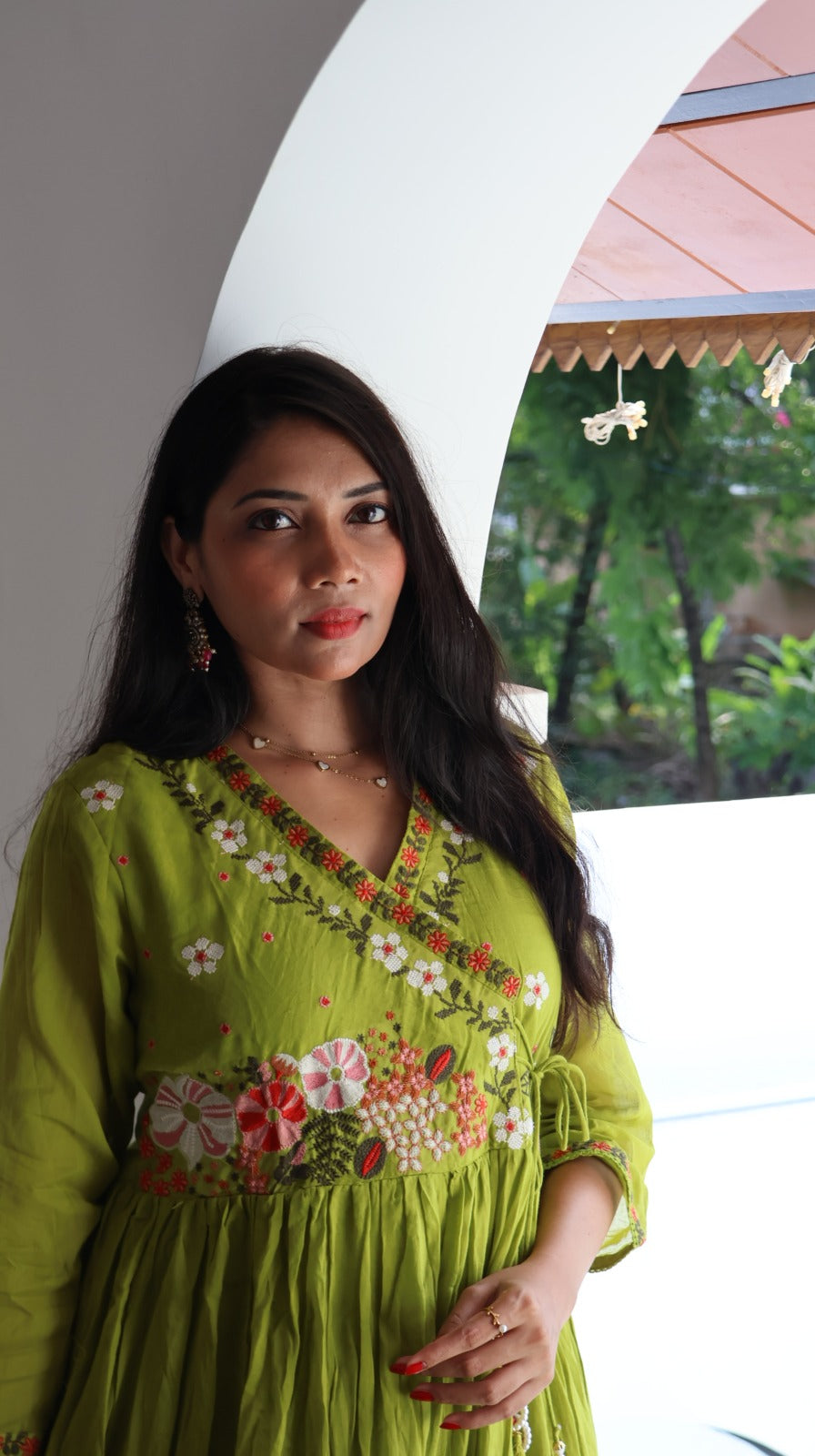 Premium MulCotton Green Salwar - YVS217