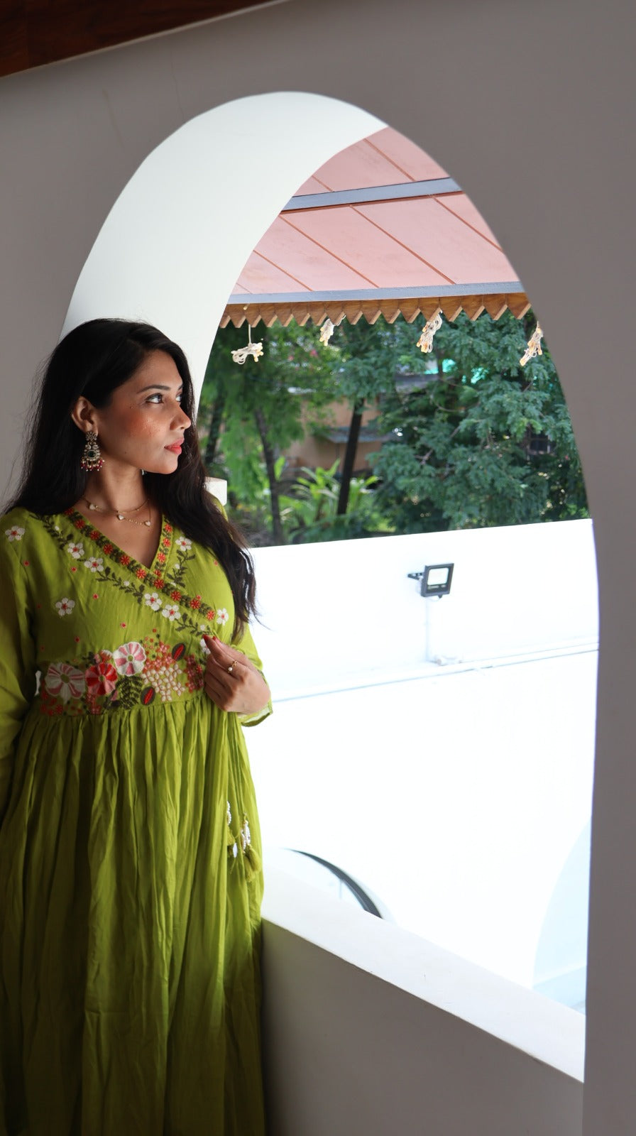 Premium MulCotton Green Salwar - YVS217