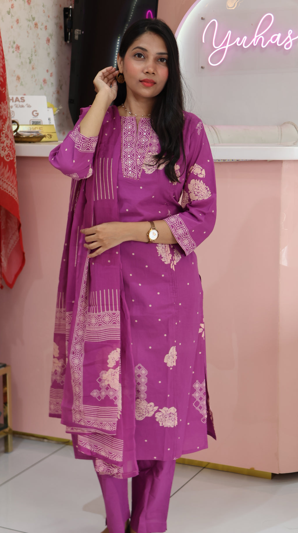Premium Cotton Salwar suit - YVS257