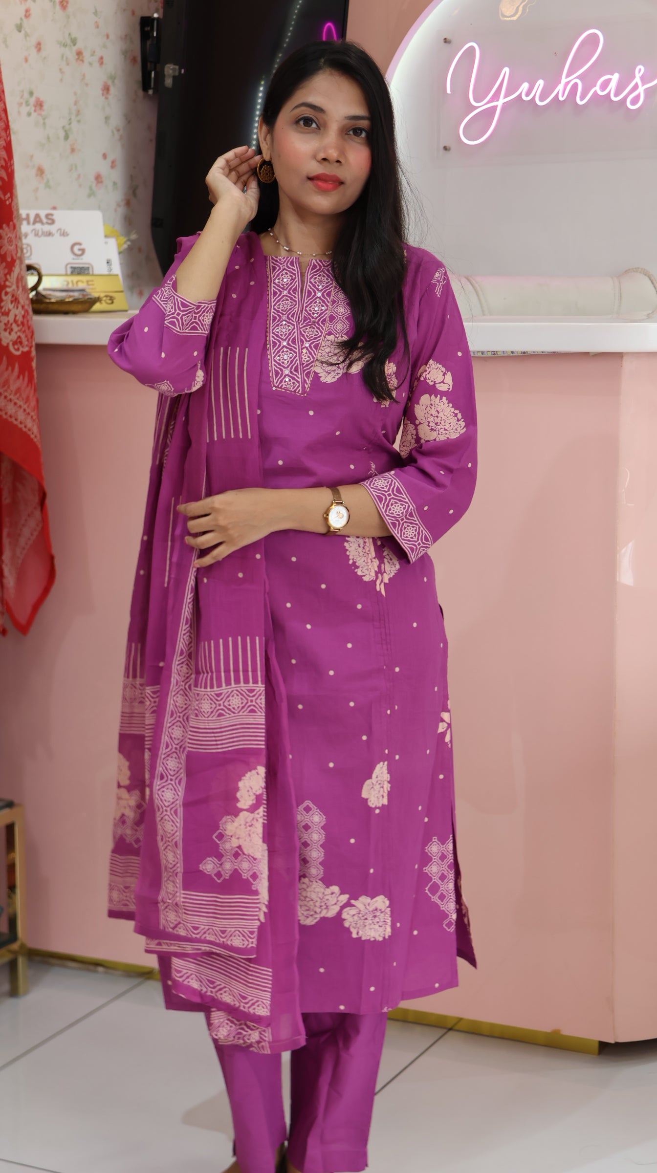 Premium Cotton Salwar suit - YVS257
