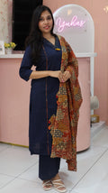 Premium Nevy Blue Salwar suit - YVS262