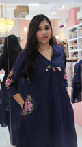 Premium Cotton Blue salwar -YVS265