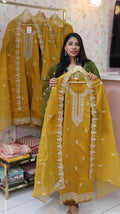 Premium Mustard Yellow Salwar Suit - YVS266