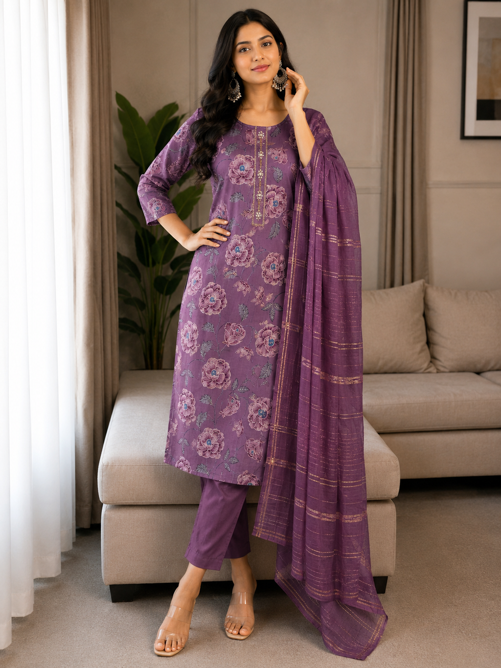 Trending Lavender salwar -YVS304